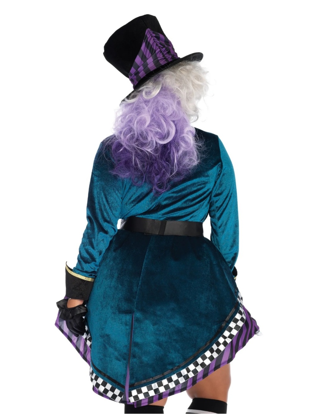 Leg Avenue Teal, Purple & Black Mad Hatter Costume - Picture 2 of 6